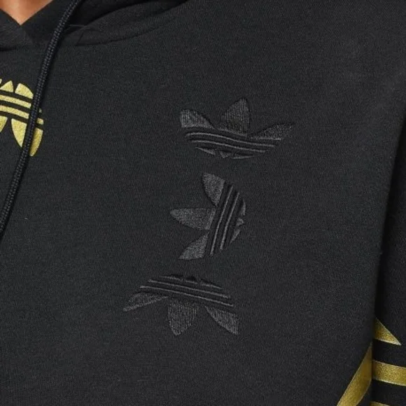 🆕️ Adidas Large Logo Cropped Hoodie - Picture 3 of 12